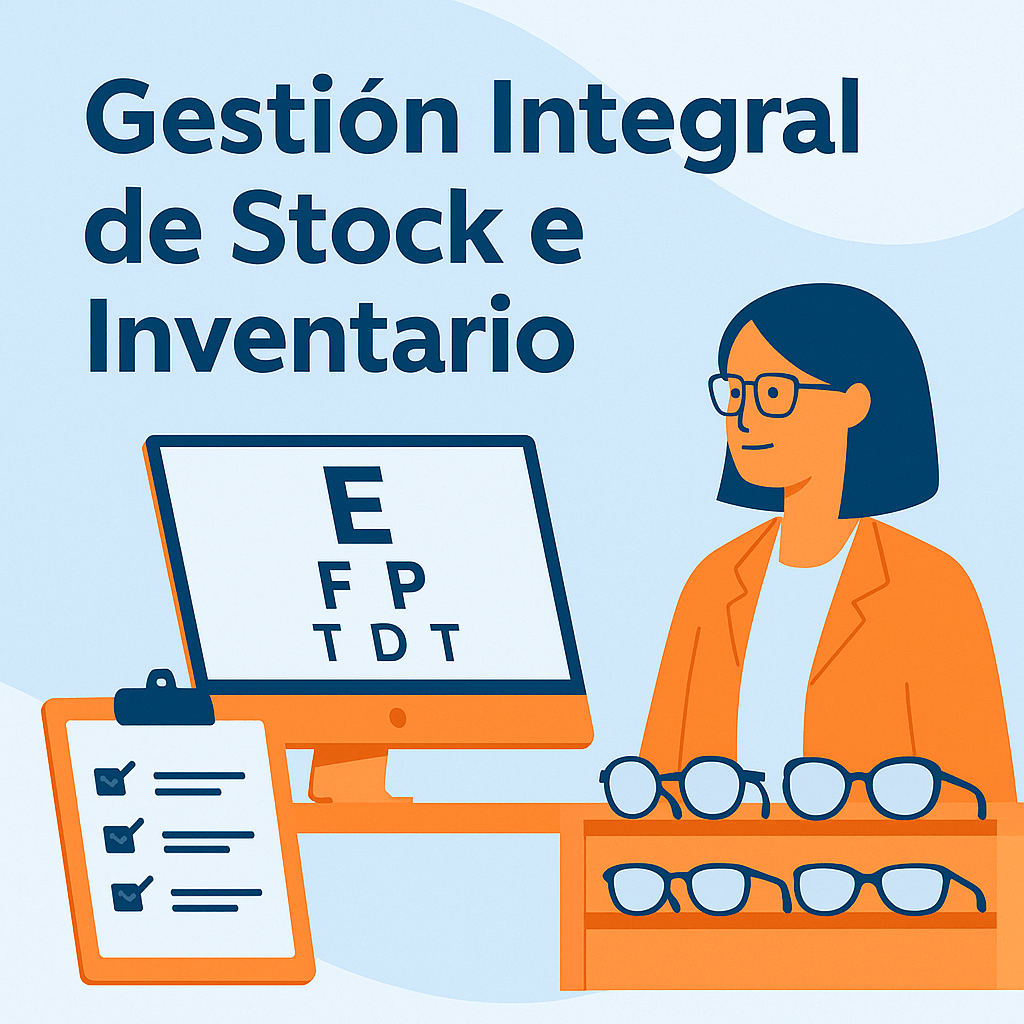 Software óptica control inventario programa óptica control stock sistema gestión óptica Chile