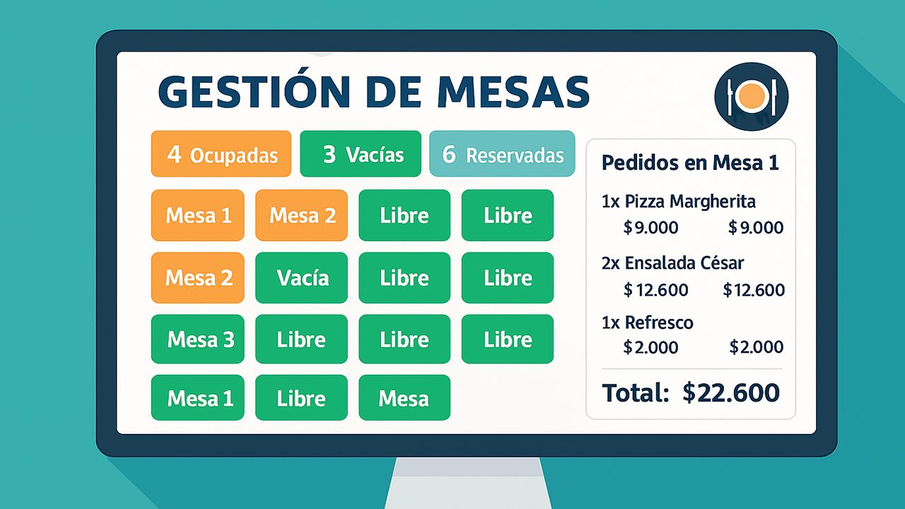 Gestión de Mesas EvGastro
